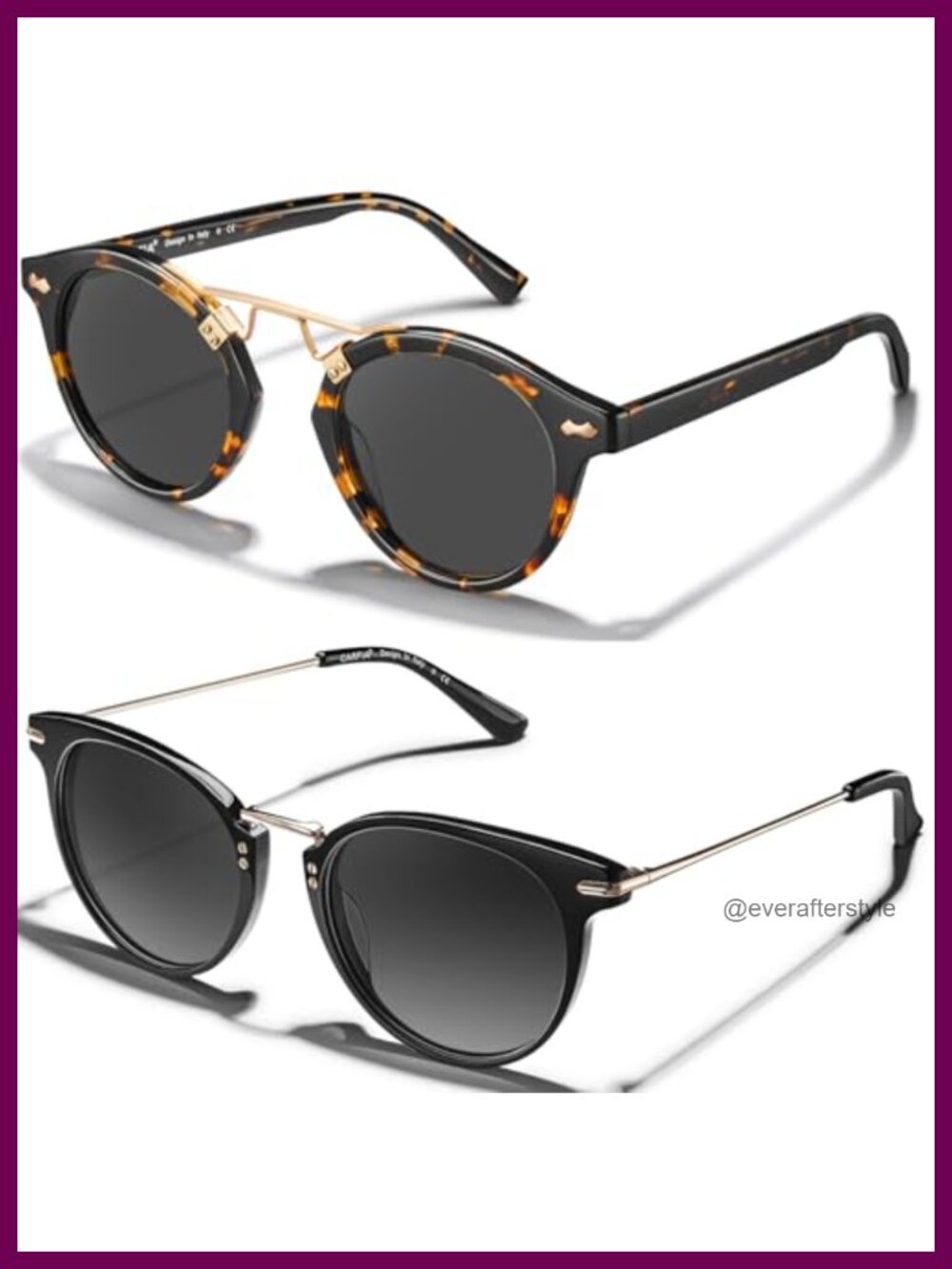 Retro Acetate Cat Eye Polarized UV Protection Sunglasses